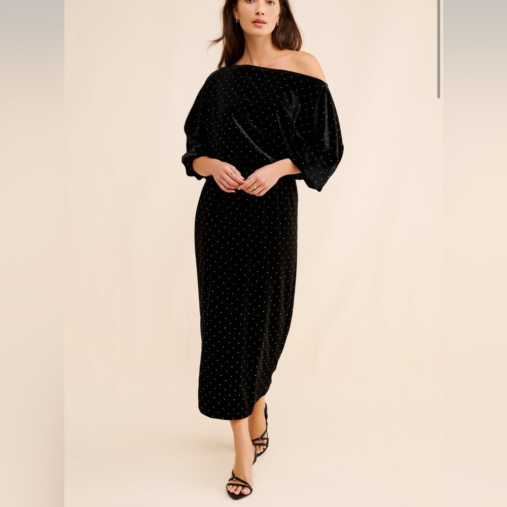 Never Fully Dressed Tilly Velvet Midi Dress